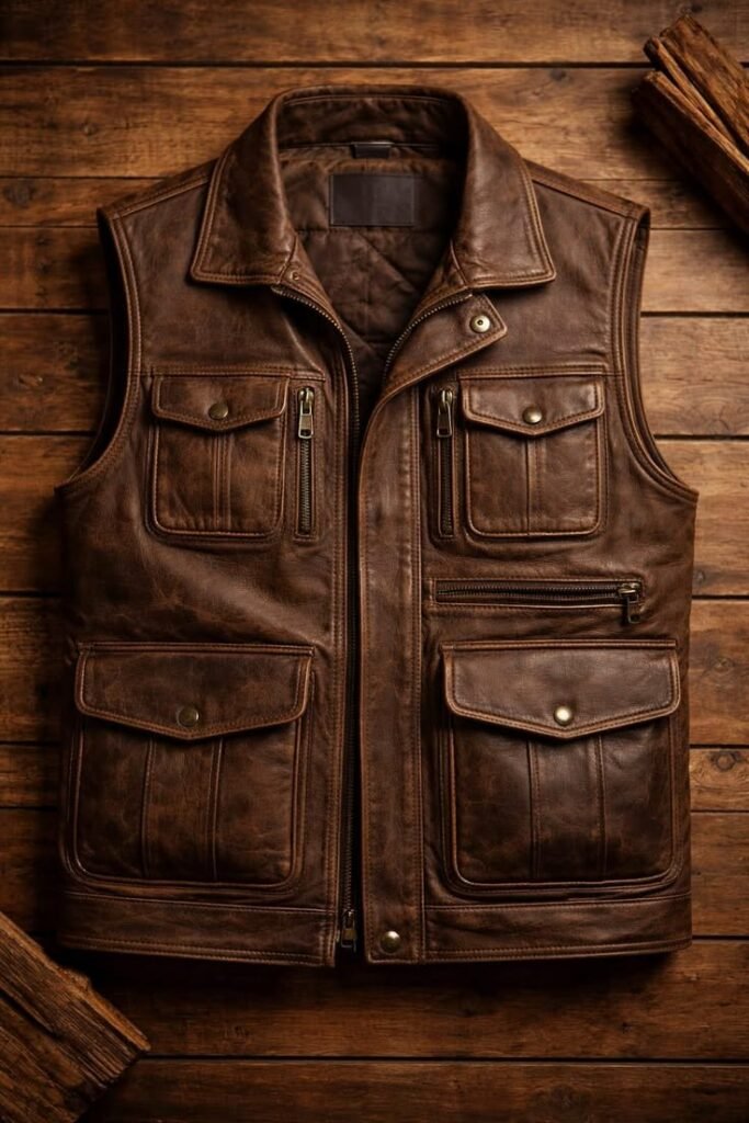 Leather Jacket Brown